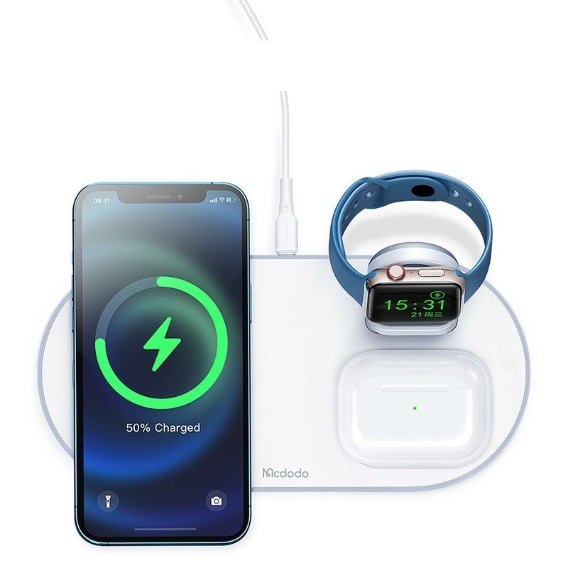 Desktop Magnetic Three-in-one Wireless Charger